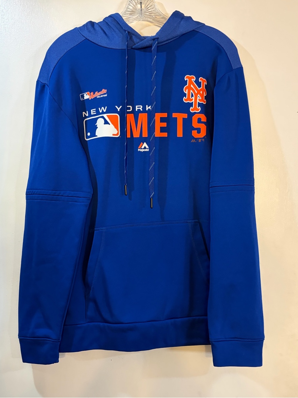 Majestic New York Mets Blue Hoodie Men’s Sz Medium
